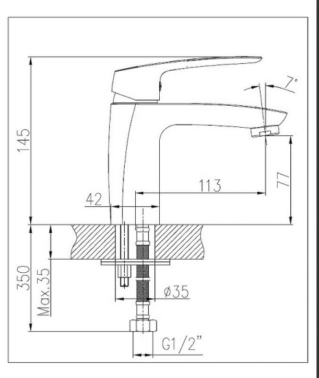 Смеситель для раковины Haiba HB10183 хром