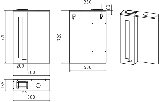 Зеркало Misty Урал 50 L