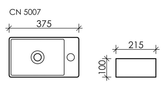 Подвесная раковина Ceramica Nova Element CN5007