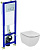 Инсталляция Ideal Standard W3710AA 4 в 1 + унитаз подвесной Ideal Standard Tesi T007901 с сиденьем Tesi T352701