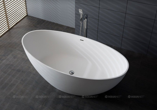 Ванна из искусственного камня Aquanet Inspire TC-S52 180x90 см. глянцевая
