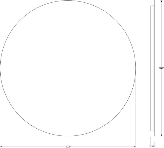 Зеркало круглое Evoform Ledshine BY 2547 100x100