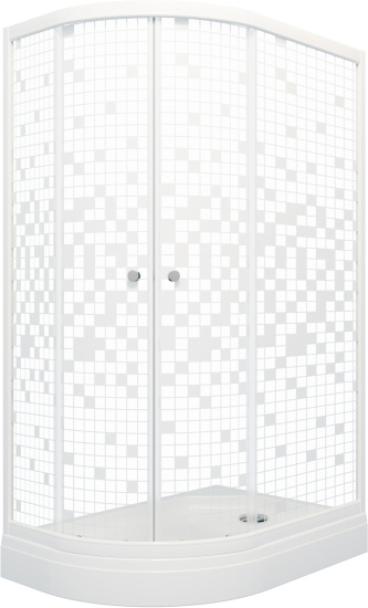 Душевой уголок Triton Коралл Щ0000043490 R 120х80 см, белый