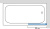 Шторка на ванну GuteWetter Lux Pearl GV-601AS правая 55 см стекло бесцветное, профиль хром