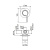 Смеситель для душа Webert DoReMi DR880101345, никель Смеситель для душа Webert DoReMi DR880101345, никель