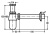 Сифон для раковины Viega 102845 с пробкой