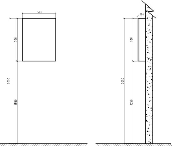 Зеркало-шкаф BelBagno SPC-1A-DL-BL-500