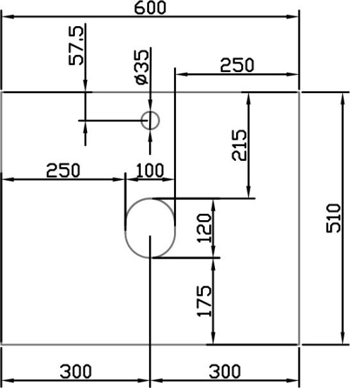 Мебель для ванной Diwo Элиста 60 светлое дерево, с раковиной Moduo 55 Leaf подвесная