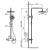 Душевая система с термостатом Altrobagno Squalo 0301 Cr