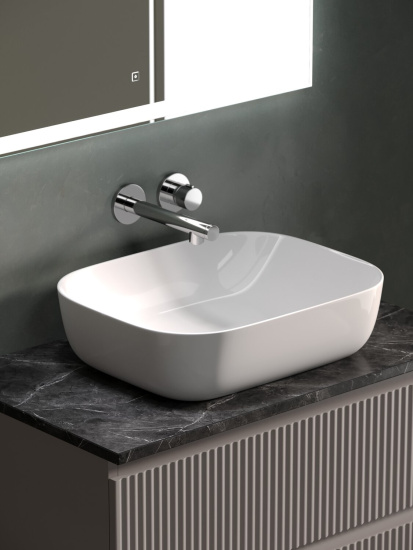 Тумба с раковиной Sancos Snob R 70 Doha Soft SNR70SM, подвесная