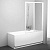 Шторка на ванну Ravak VS2 105 Transparent, профиль белый