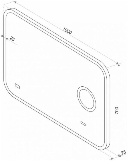Зеркало Misty Стайл В 135 100