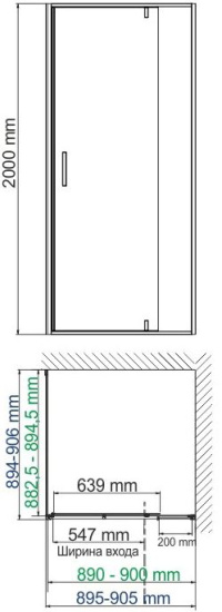 Душевой уголок Wasserkraft Neime 19P03
