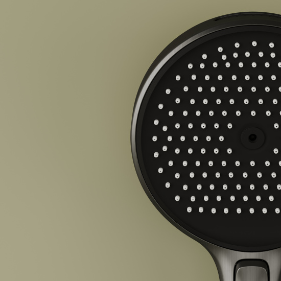 Душевая система SANCOS Space SC3006GMG, вороненная сталь