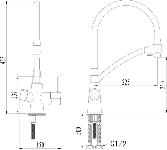 Смеситель для кухни Lemark Comfort LM3070C-White