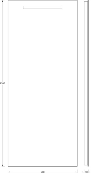 Зеркало Evoform Ledline BY 2111 50x120