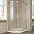 Душевой уголок Vegas Glass ZS-F 100*80 09 02 профиль золото, стекло шиншилла