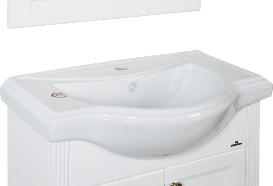 Мебель для ванной ValenHouse Астер 65 белая, фурнитура бронза