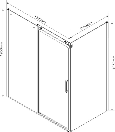 Душевой уголок Vincea Como VSR-1C1013CL 130х100 см, профиль хром
