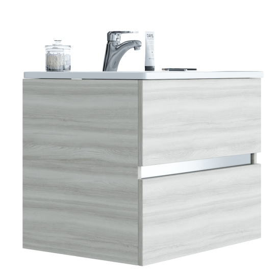 Тумба с раковиной Sanvit Кубэ-2 75 дуб