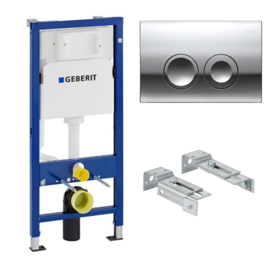 Инсталляция для унитаза Geberit Duofix Delta 458.103.21.1 3 в 1 с кнопкой Delta 21