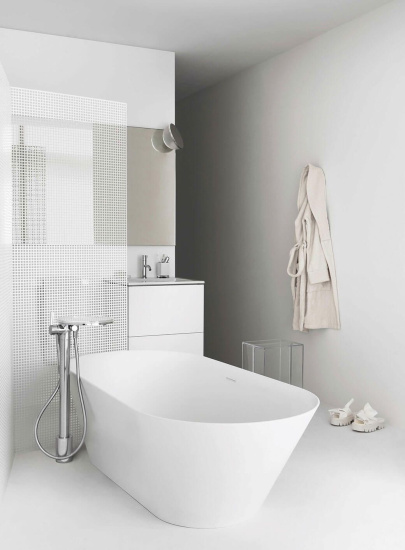 Тумба с раковиной Laufen Kartell by Laufen 8.6033.3.640.104.1 белая матовая