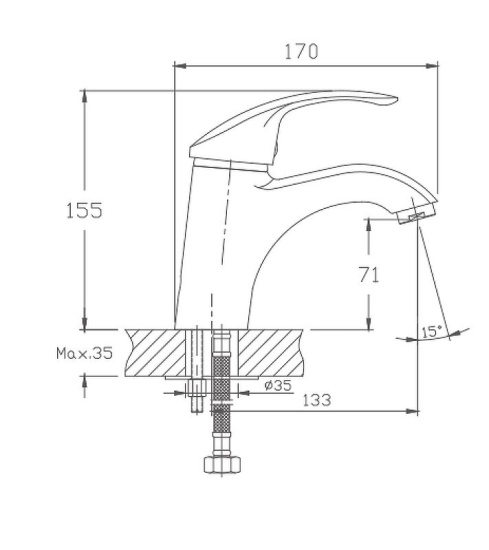 Смеситель для раковины Haiba HB1021