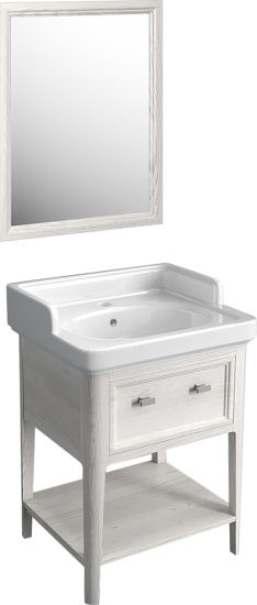 Зеркало Kerama Marazzi Provence 60 белое, с подсветкой