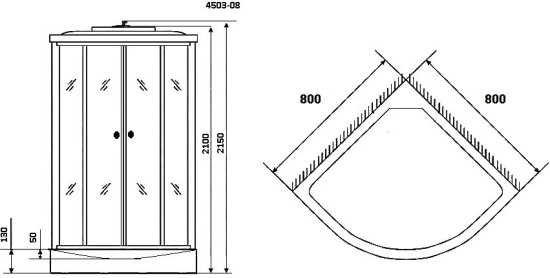 Душевая кабина Niagara Eco NG-4503-08
