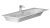 Раковина Hidra Ceramica Flat белая, 96 см Раковина Hidra Ceramica Flat белая, 96 см
