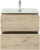 Тумба с раковиной Aquanet Алвита new 60 подвесная, дуб веллингтон белый, с ящиками
