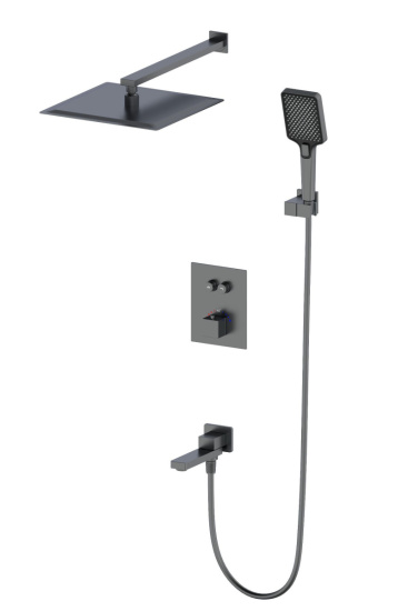 Душевая система Wonzon & Woghand WW-88929003-BGM с термостатом