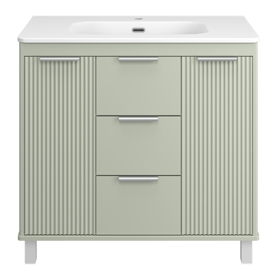 Тумба с раковиной Brevita Risacca Pistachio 90