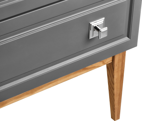 Тумба с раковиной ASB-Woodline Каталина 80 серая