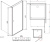 Душевой уголок Radaway EOS KDJ 80x100 прозрачное стекло R