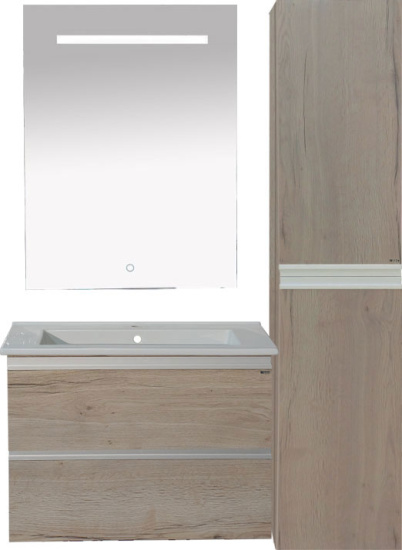 Мебель для ванной Misty Кантри 65 подвесная, 2 ящика