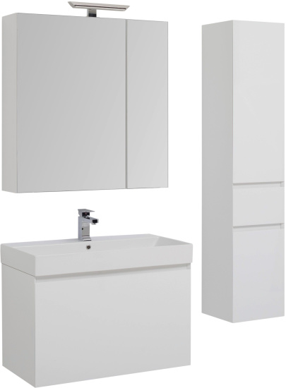 Пенал Aquanet Йорк 35 белый