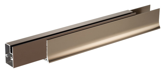 Душевой уголок Vegas Glass ZP+ZPV 120*70 05 10 профиль бронза, стекло сатин