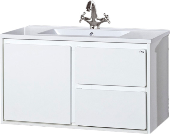 Мебель для ванной Misty Барселона 90 белая эмаль