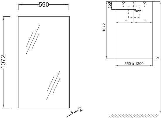 Мебель для ванной Jacob Delafon Tolbiac 60 дуб давос натуральный