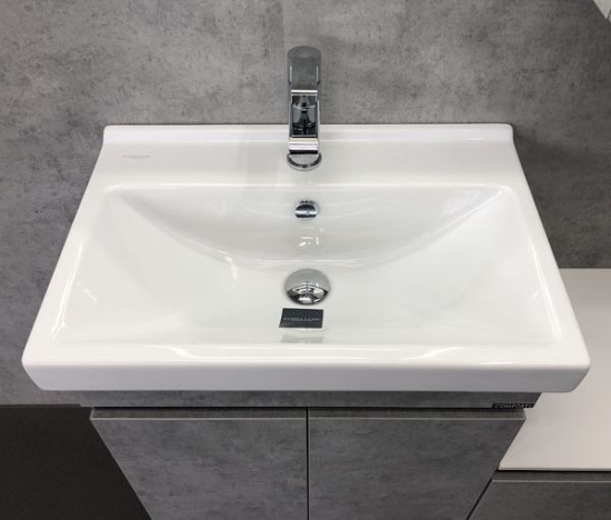 Мебель для ванной Comforty Осло 60, подвесная, бетон светлый
