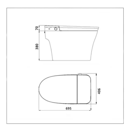 Унитаз-биде приставной Panasonic 2711