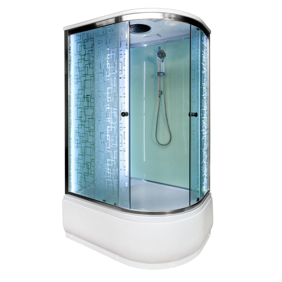 Душевая кабина DTO EM4511 L с LED-подсветкой и гидромассажем
