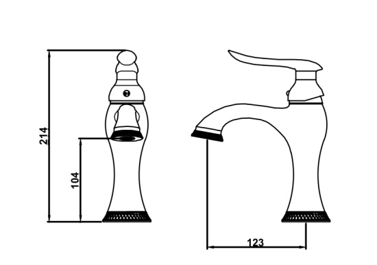 Смеситель для раковины Altrobagno BF 0104 Br