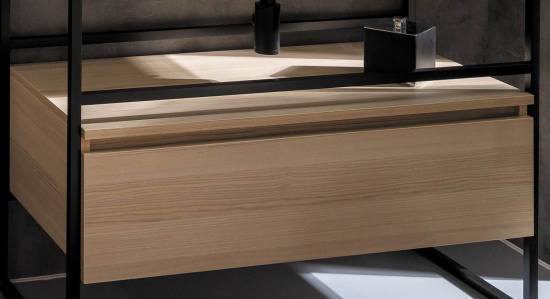 Тумба с раковиной Armadi Art Loft 100 light wood, напольная