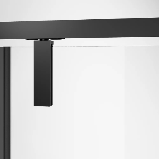 Душевой уголок Veconi Rovigo RV-034B 100x100, профиль черный
