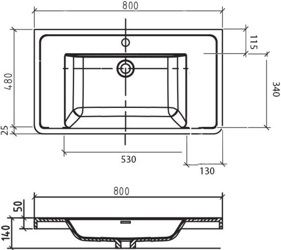 Мебель для ванной BelBagno Ancona-N 80 bianco lucido подвесная