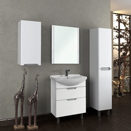 Тумба с раковиной Dreja Laguna Plus 75 белая