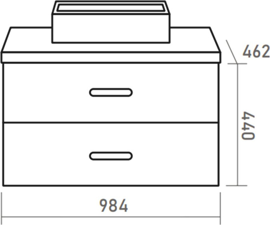 Мебель для ванной Brevita Krona 100