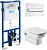 Инсталляция Roca DUPLO WC 890090020 + кнопка смыва Roca PL1 Dual хром + унитаз подвесной Roca Dama Senso 346517000 с сиденьем Roca Dama Senso ZRU9302820